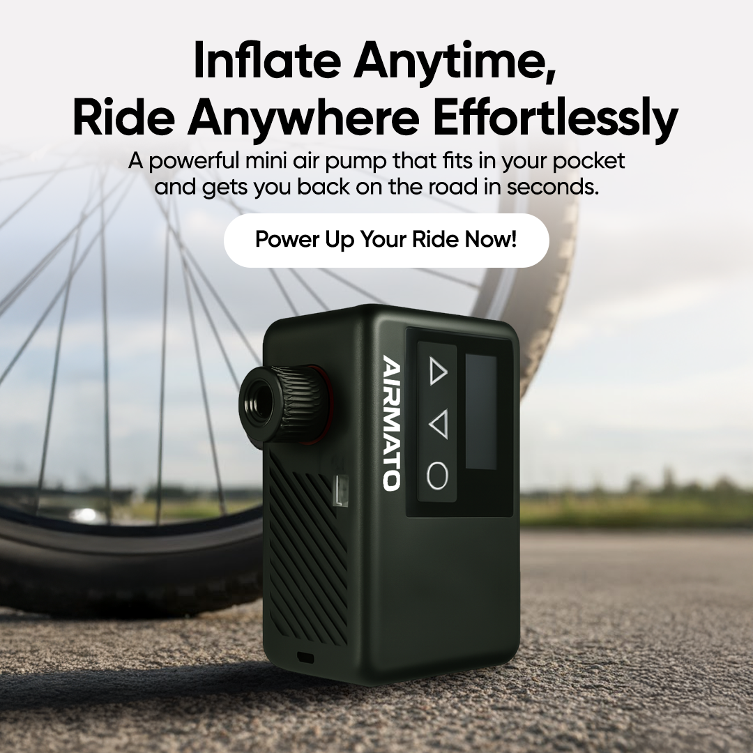 AIRMATO Mini Electric Air Pump for Bicycle