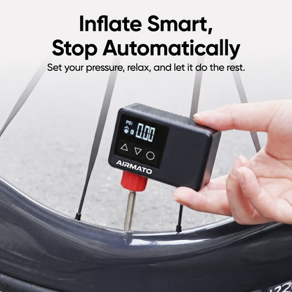AIRMATO Mini Electric Air Pump for Bicycle